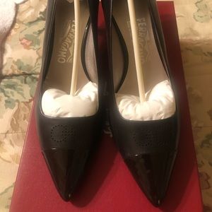 Fondente Ferragamo heels. Never worn.